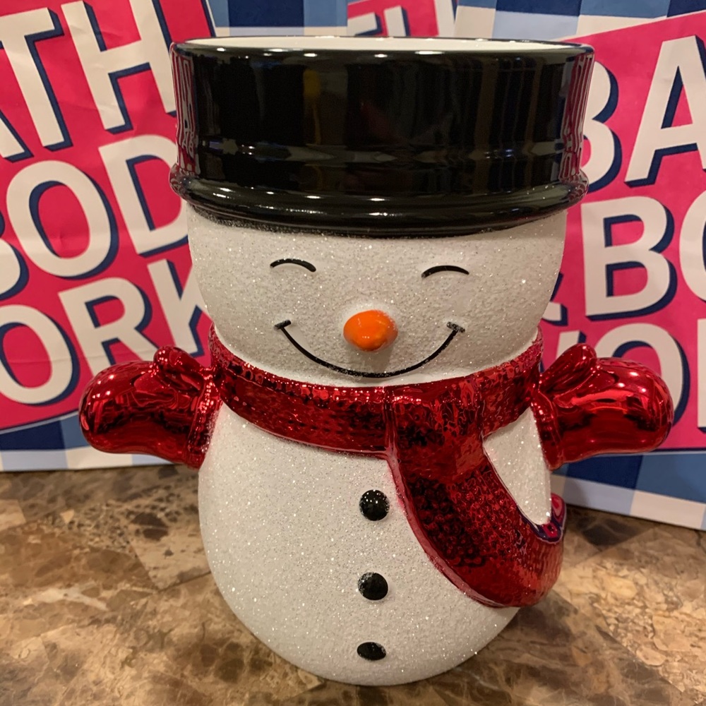 Bath & Body Works Snowman Candle Holder 3 Wick⛄️